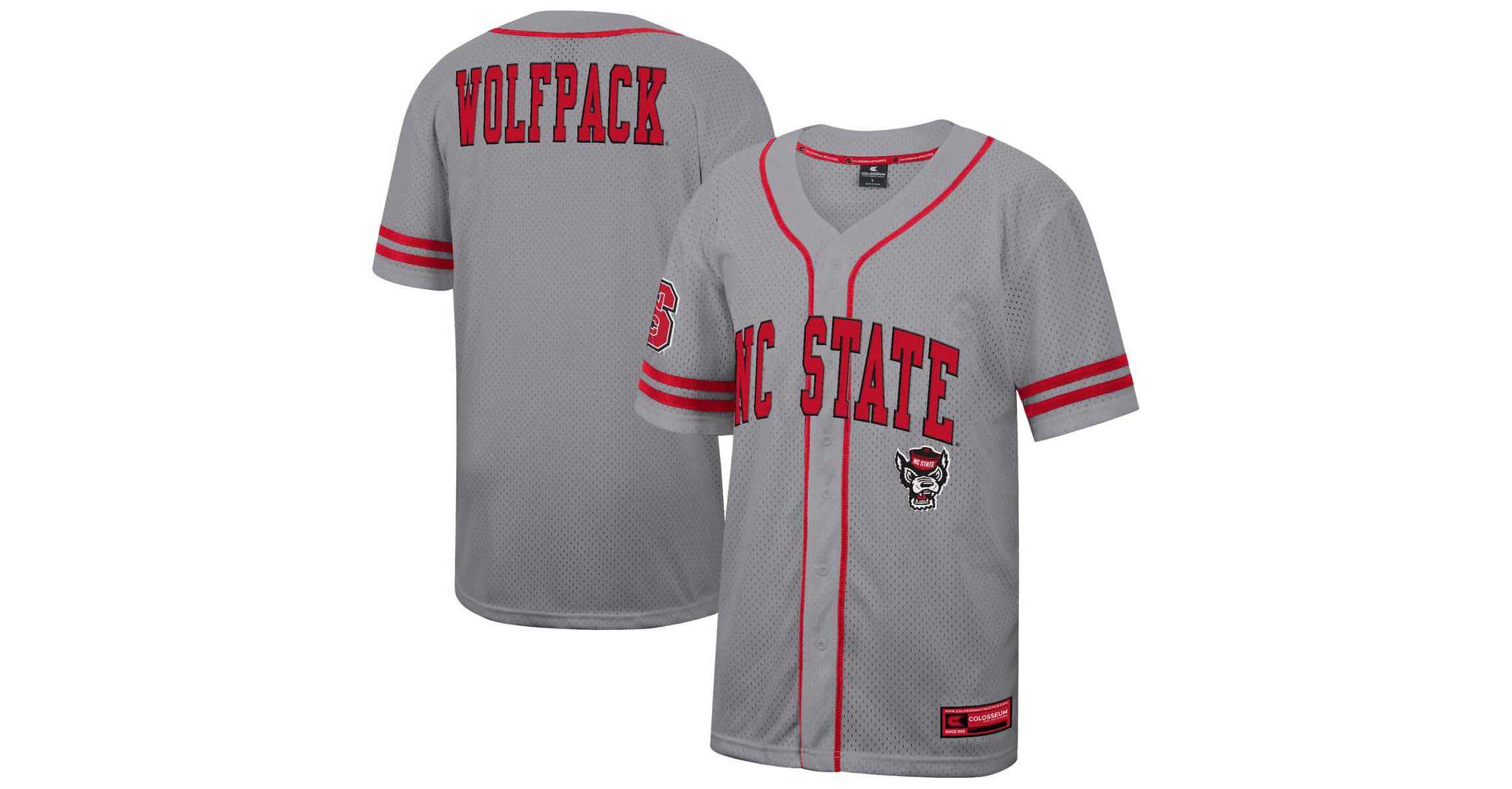 NCAA NC State Wolfpack Free Spirited Baseball Jersey