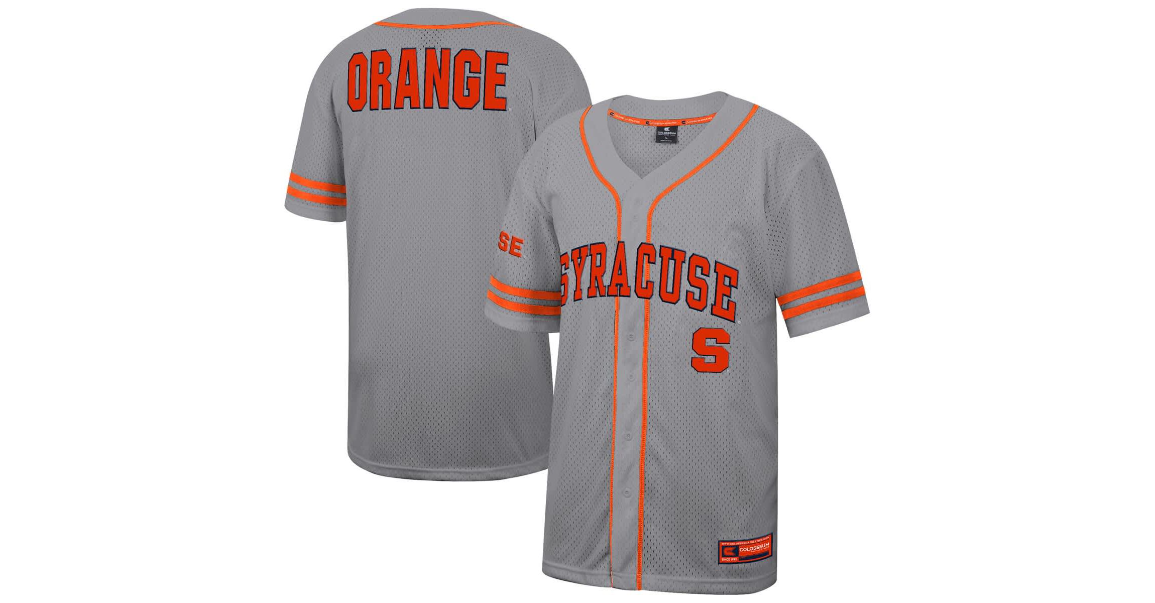 Syracuse Orange NCAA Syracuse Free Spirited Baseball Jersey