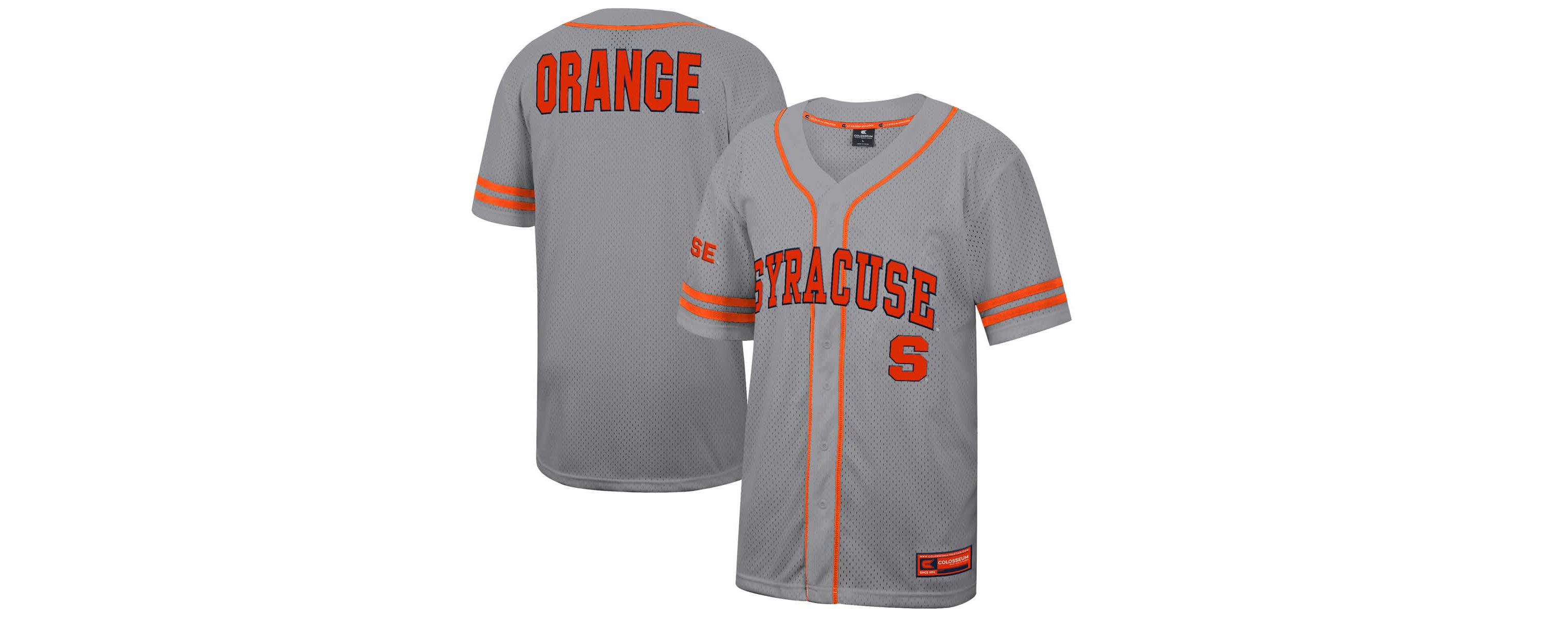 Syracuse Orange NCAA Syracuse Free Spirited Baseball Jersey
