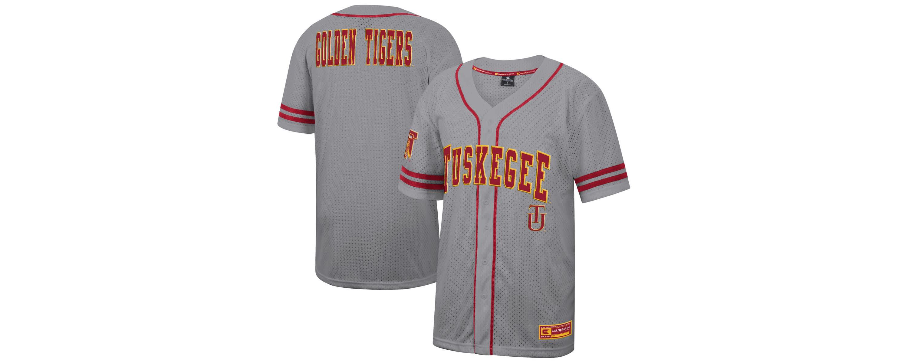 NCAA Tuskegee Golden Tigers Free Spirited Baseball Jersey