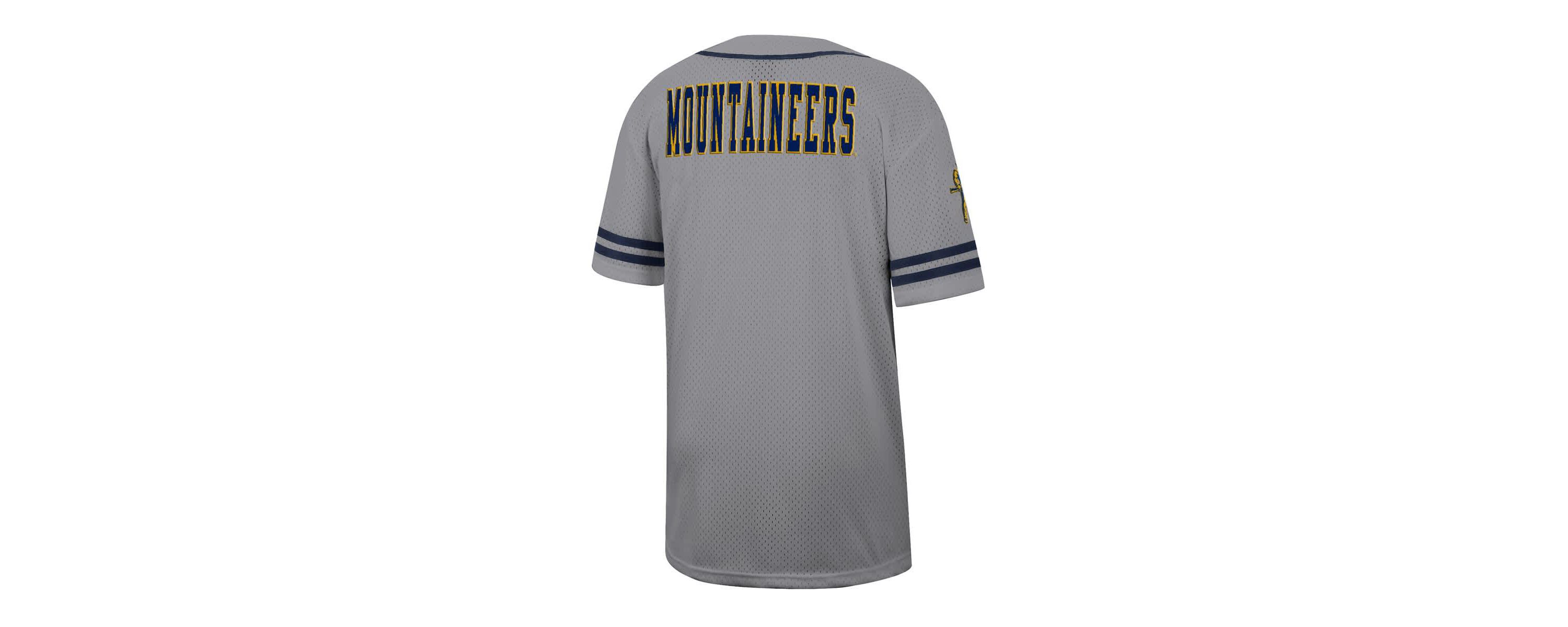 NCAA West Virginia Mountaineers Free Spirited Baseball Jersey