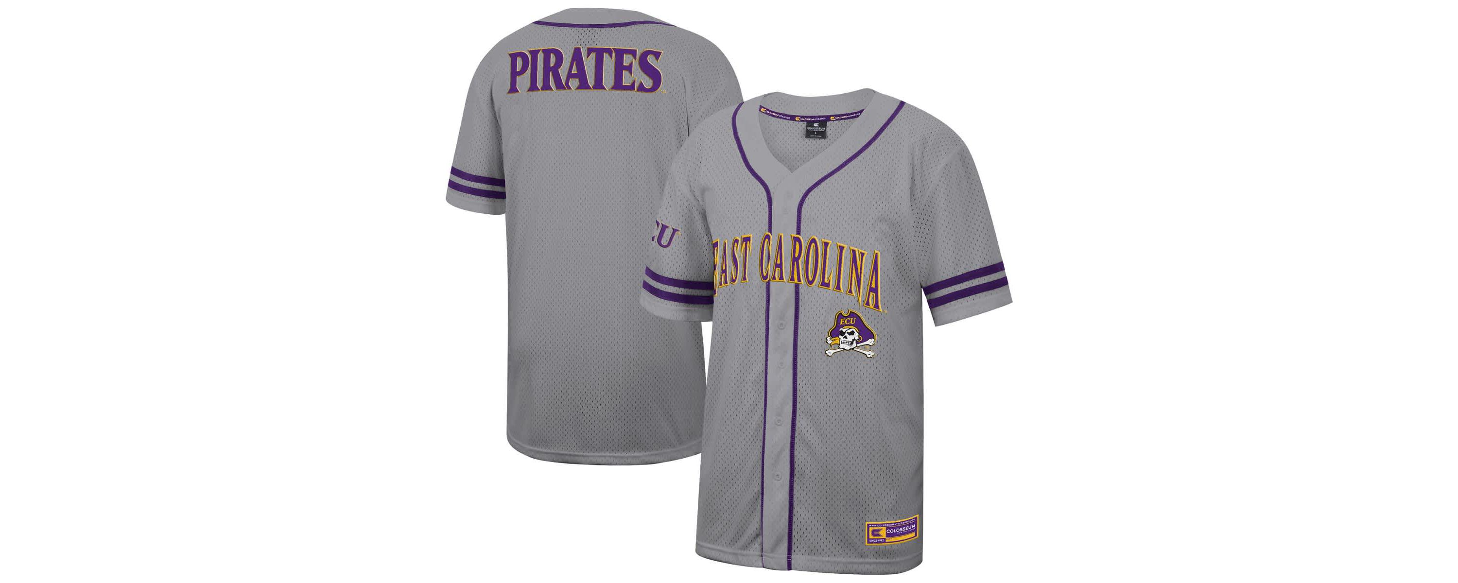 East Carolina Pirates NCAA ECU Pirates Free Spirited Baseball Jersey