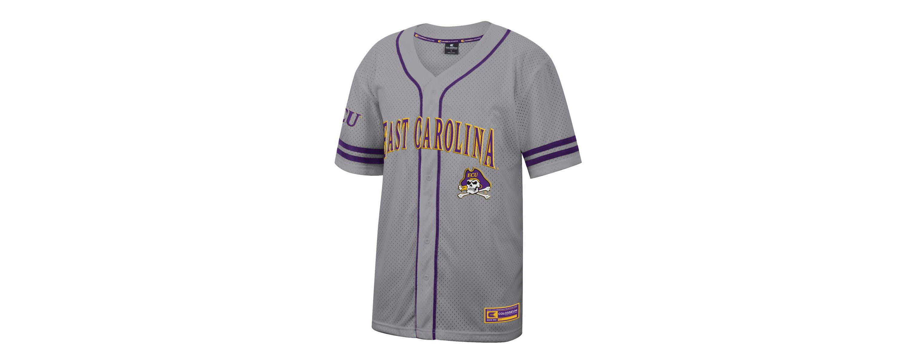 East Carolina Pirates NCAA ECU Pirates Free Spirited Baseball Jersey