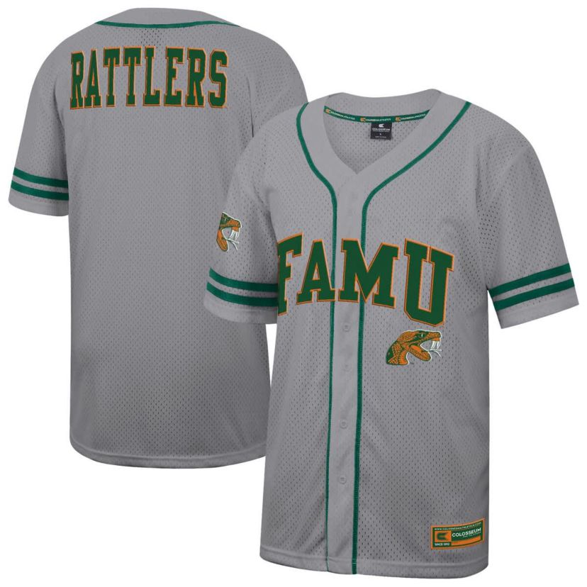 NCAA Florida A&M Rattlers Free Spirited Baseball Jersey