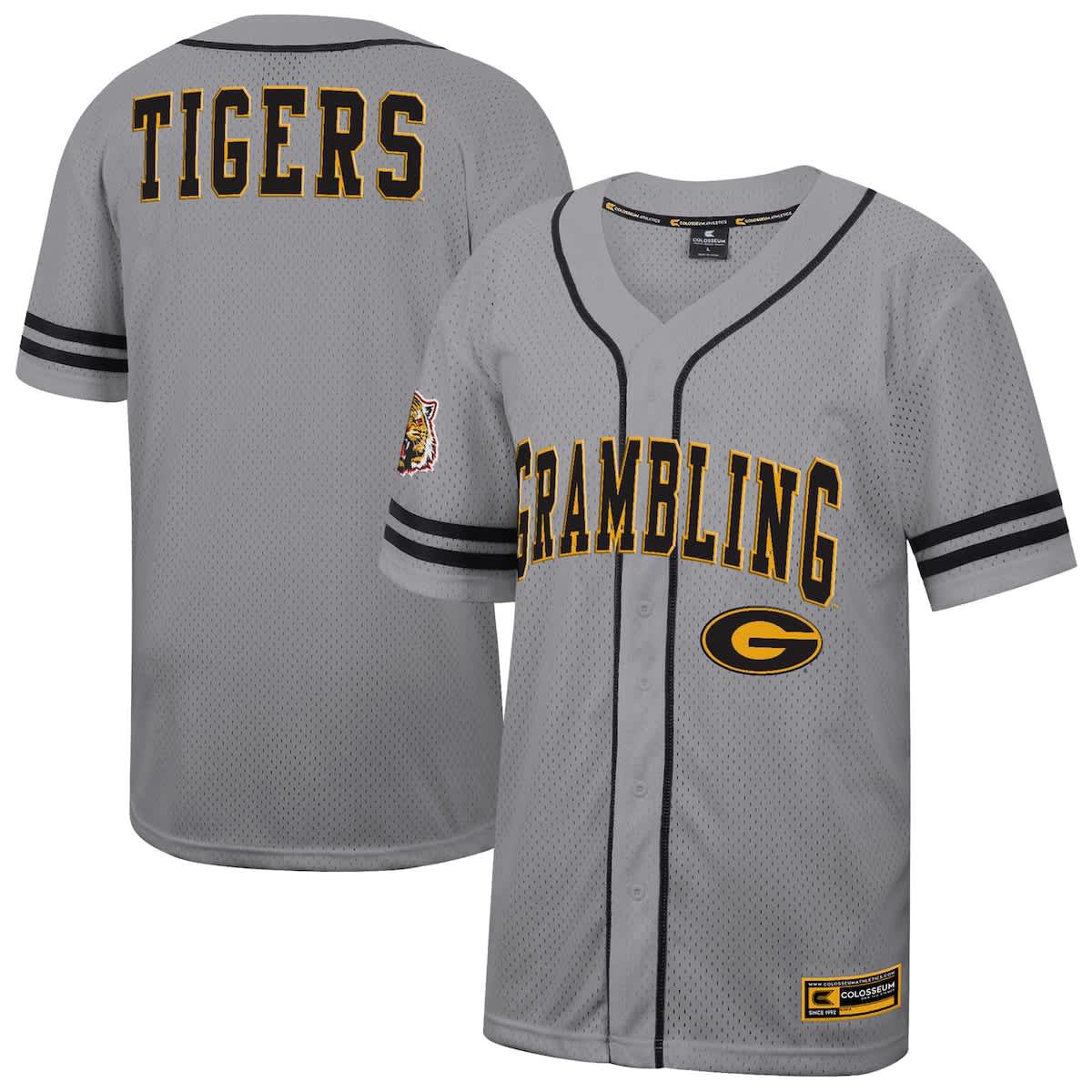 Grambling State Tigers NCAA Grambling Tigers Free Spirited Baseball Jersey