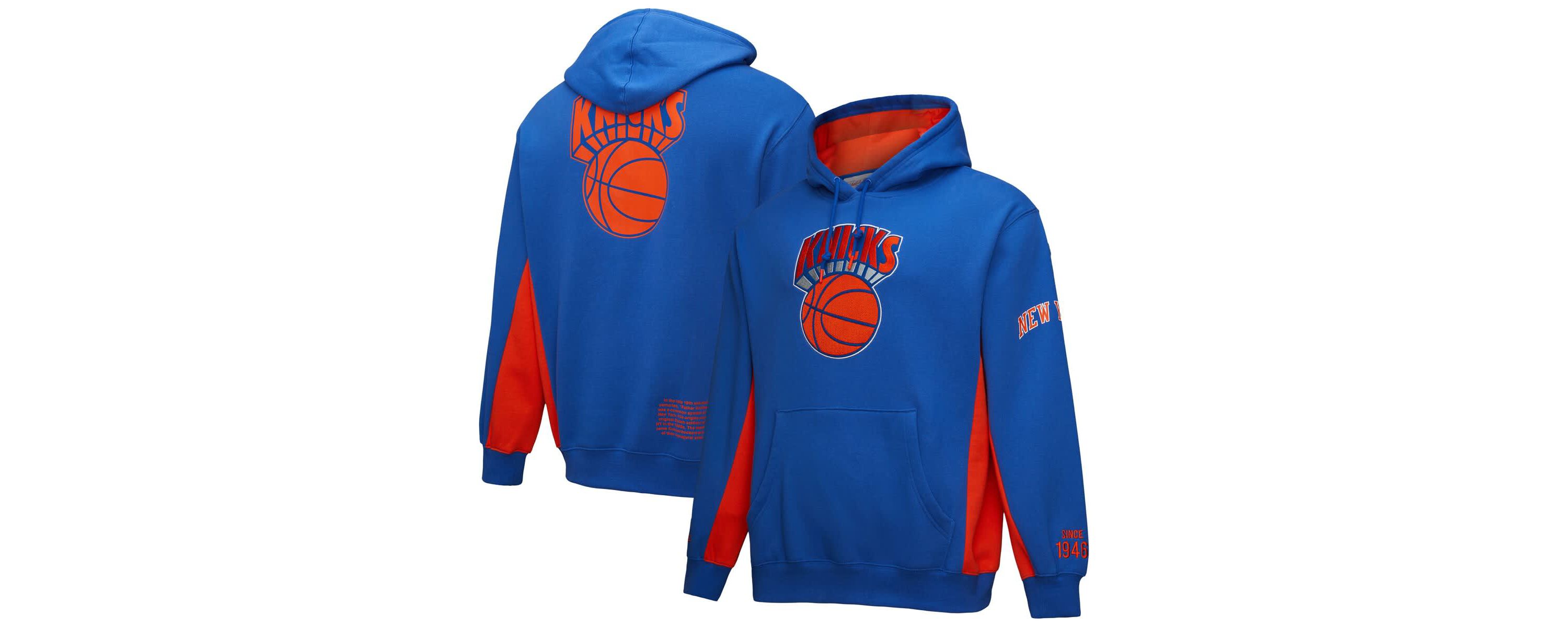 NBA New York Knicks Hardwood Classics Team Origins Fleece Pullover Hoodie