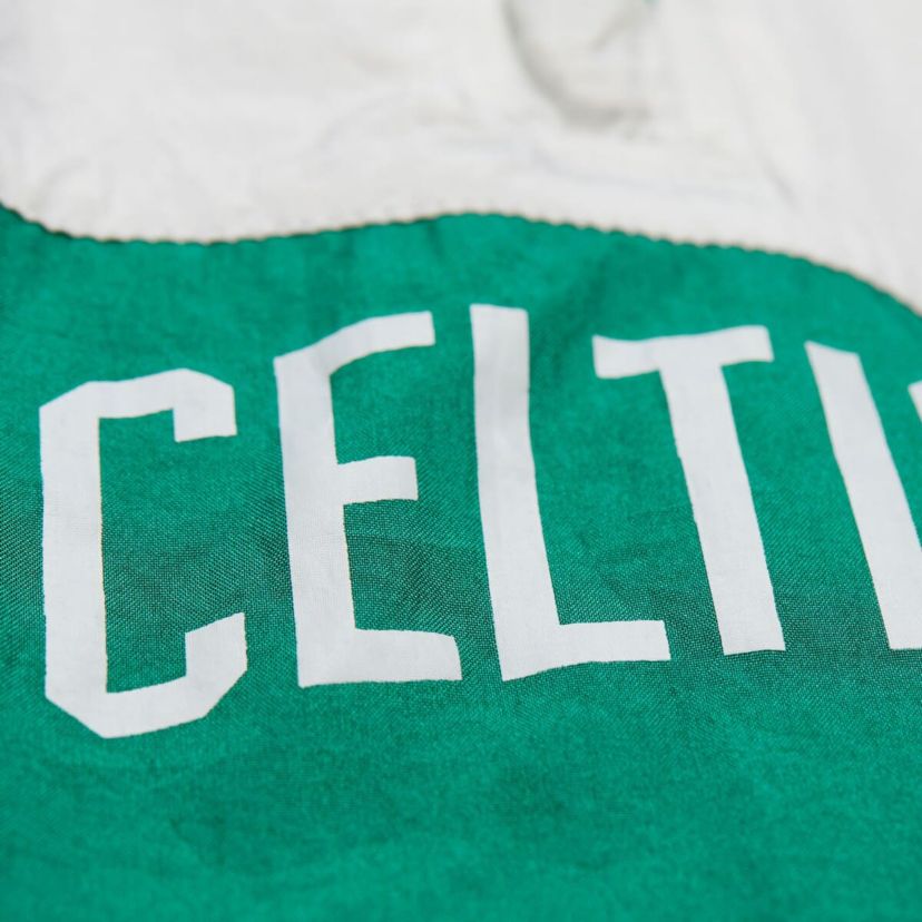 NBA Kelly Boston Celtics Hardwood Classics Team Origins Anorak Quarter-Zip Windbreaker Jacket
