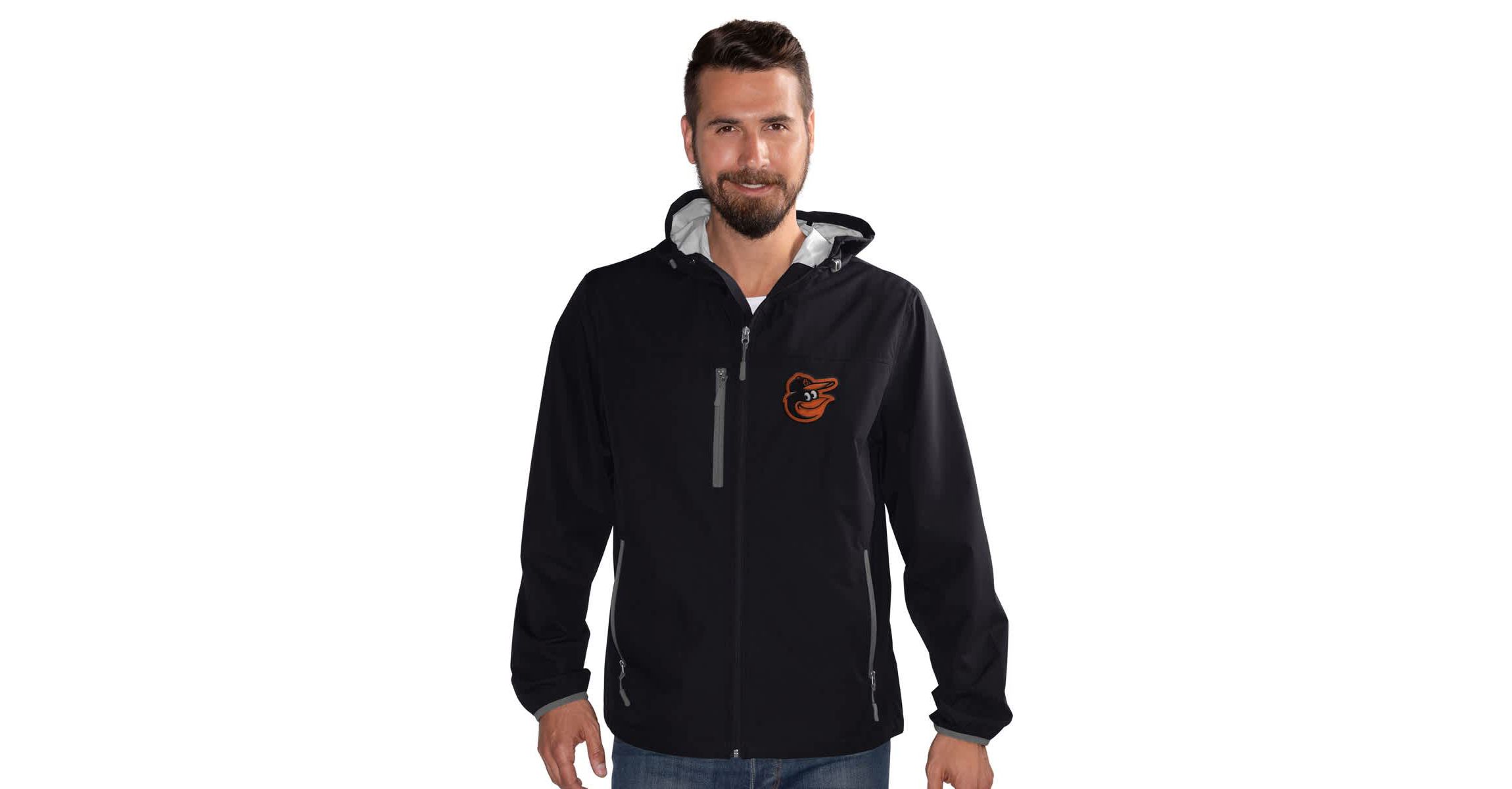 MLB Baltimore Orioles Double Play Hooded Lightweight Full-Zip Jacket