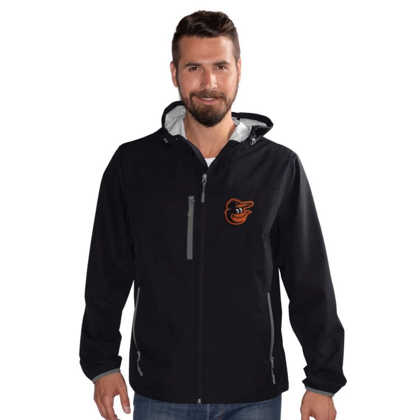 MLB Baltimore Orioles Double Play Hooded Lightweight Full-Zip Jacket