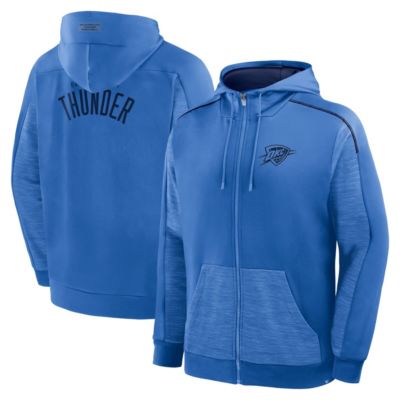 Men's NBA Fanatics Oklahoma City Thunder Back Door Cut Play Defender Full-Zip Hoodie