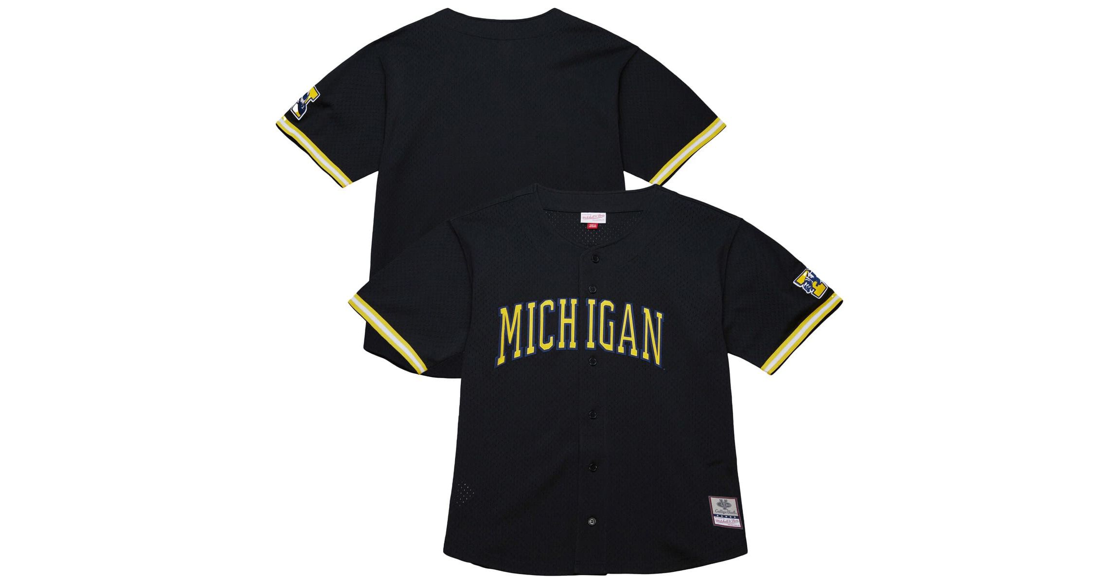 NCAA Michigan Wolverines On The Clock Full-Button Fashion Jersey