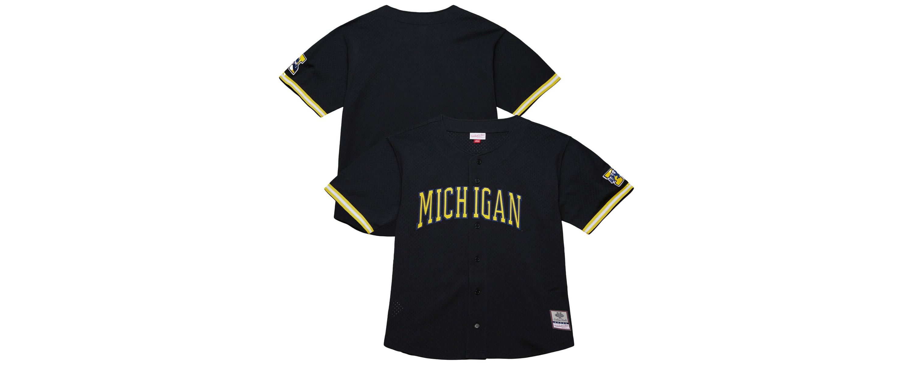 NCAA Michigan Wolverines On The Clock Full-Button Fashion Jersey