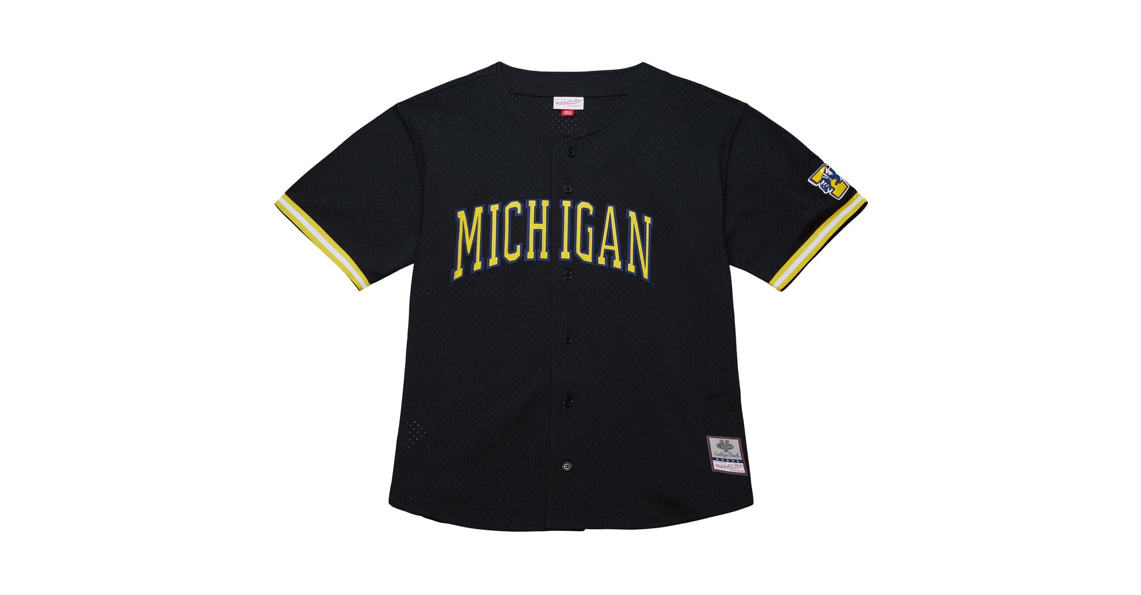 NCAA Michigan Wolverines On The Clock Full-Button Fashion Jersey