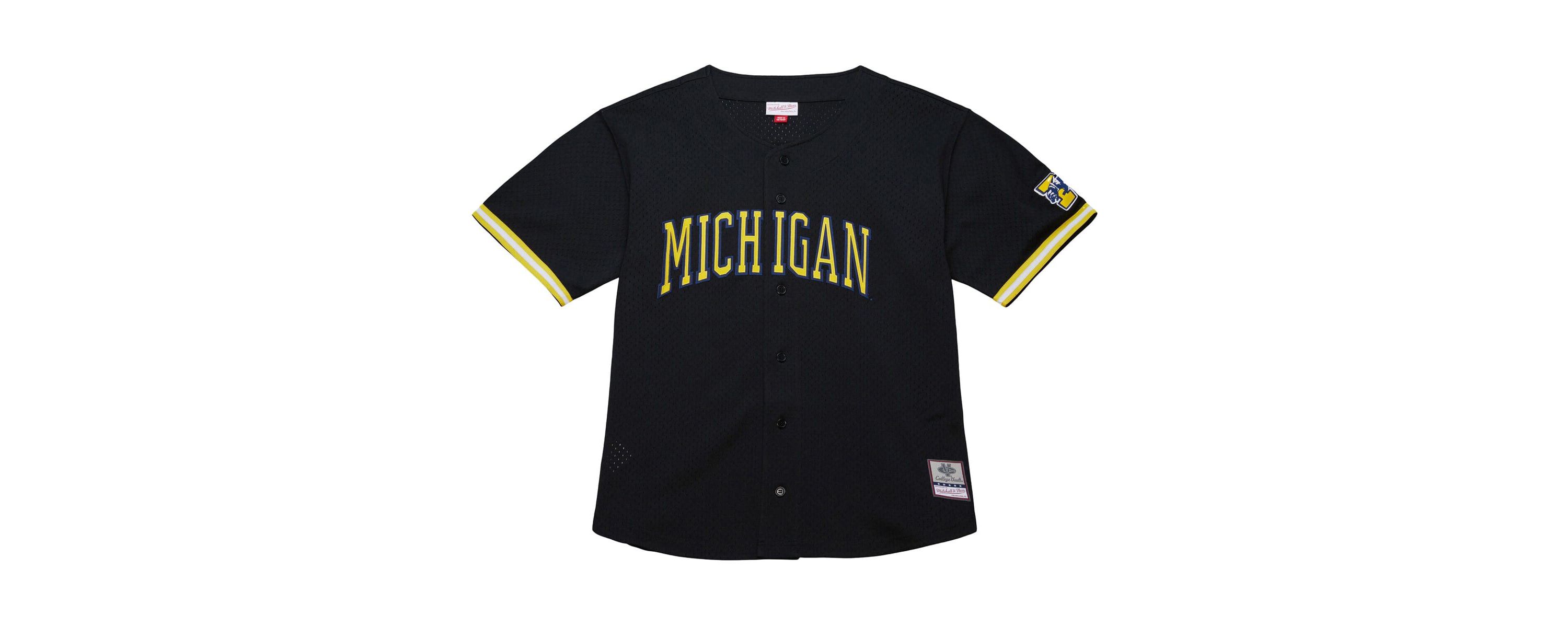 NCAA Michigan Wolverines On The Clock Full-Button Fashion Jersey