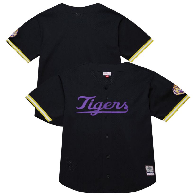 NCAA LSU Tigers On The Clock Full-Button Fashion Jersey