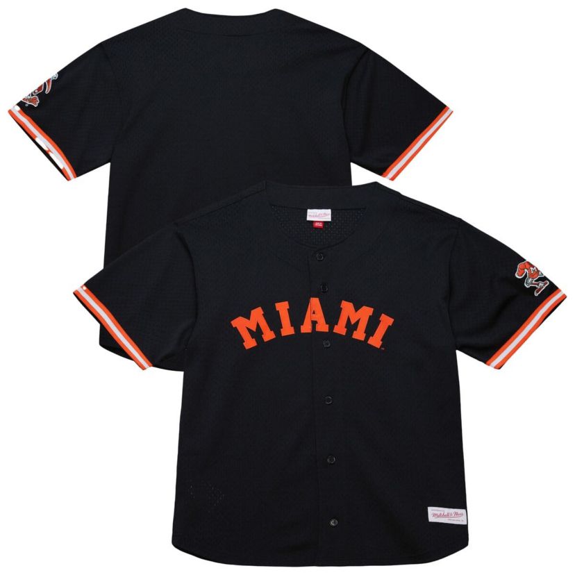 Miami (FL) Hurricanes NCAA Miami Hurricanes On The Clock Full-Button Fashion Jersey