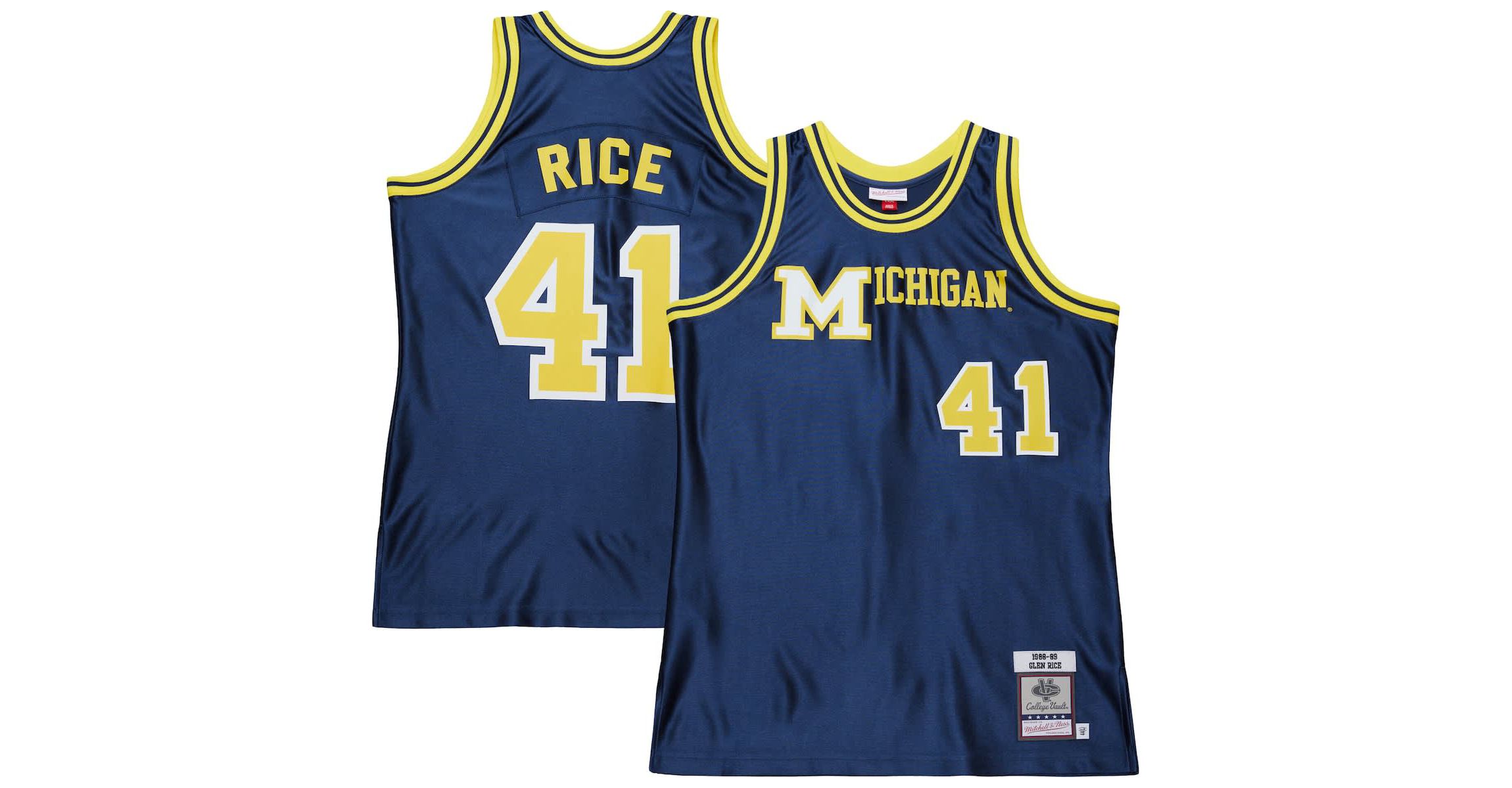 NCAA Glen Rice Michigan Wolverines 1988/89 Authentic Jersey