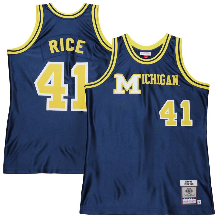 NCAA Glen Rice Michigan Wolverines 1988/89 Authentic Jersey