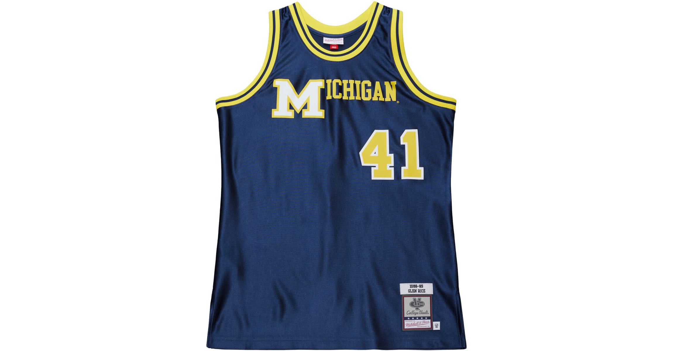 NCAA Glen Rice Michigan Wolverines 1988/89 Authentic Jersey