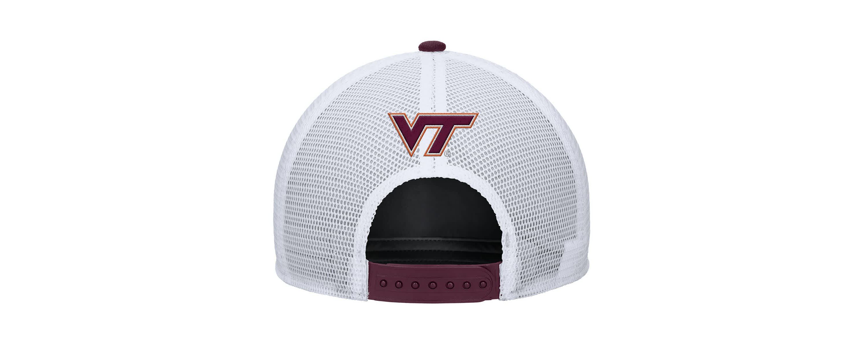 NCAA Nike Virginia Tech Hokies 2025 On-Field Rise Trucker Performance Adjustable Hat