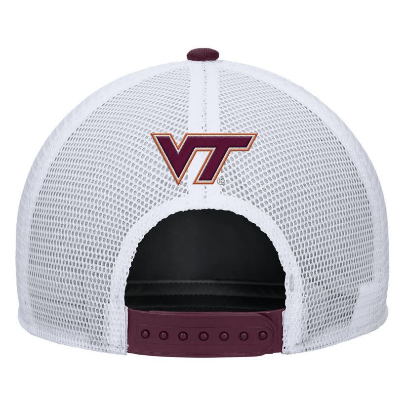 NCAA Nike Virginia Tech Hokies 2025 On-Field Rise Trucker Performance Adjustable Hat