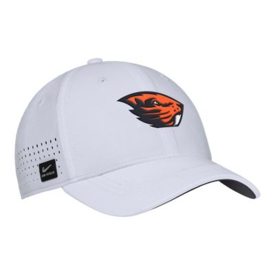 Men's NCAA Nike Oregon State Beavers 2025 On-Field Performance Flex Hat, White, Medium