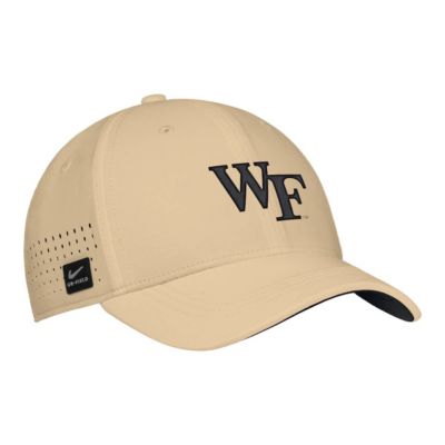 Men's NCAA Nike Wake Forest Demon Deacons 2025 On-Field Performance Flex Hat, Gold, Medium