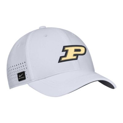 Men's NCAA Nike Purdue Boilermakers 2025 On-Field Performance Flex Hat, White, Medium
