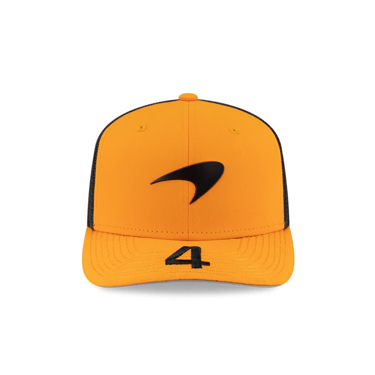 Formula 1 Lando Norris Orange/Black McLaren F1 Team Driver Replica 9SEVENTY Adjustable Trucker Hat