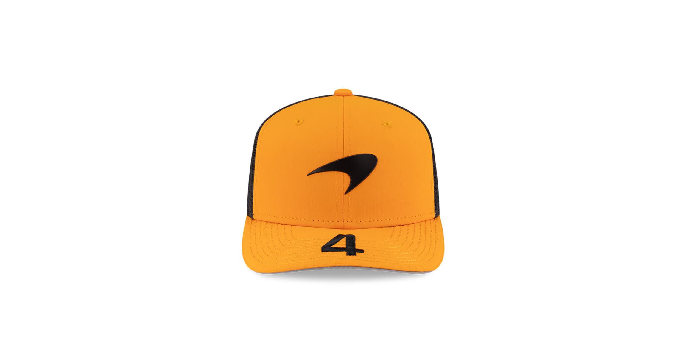 Formula 1 Lando Norris Orange/Black McLaren F1 Team Driver Replica 9SEVENTY Adjustable Trucker Hat