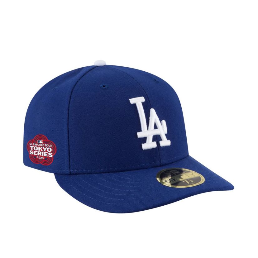 MLB Los Angeles Dodgers 2025 MLB World Tour: Tokyo Series Side Patch Low 59FIFTY Fitted Hat