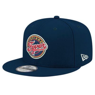 New Era WNBA Unisex Indiana Fever Logo 9FIFTY Snapback Hat, Navy Blue