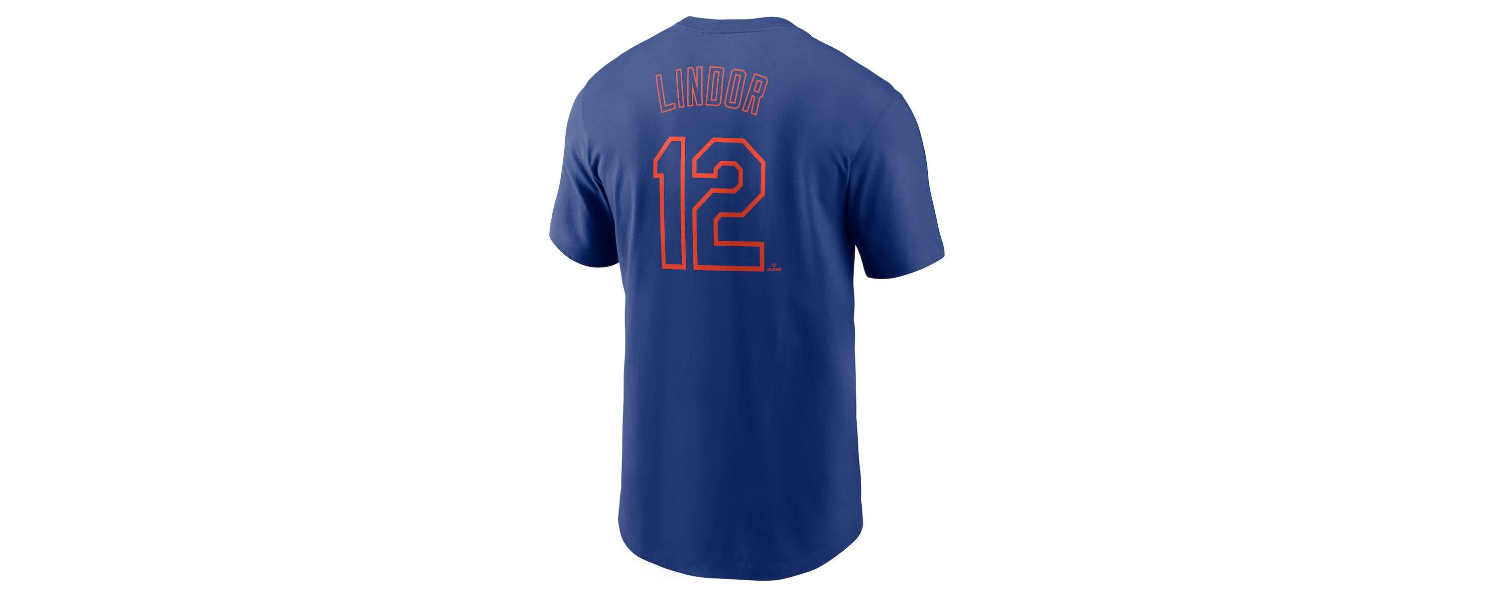 MLB Nike Francisco Lindor New York Mets Fuse Name & Number T-Shirt