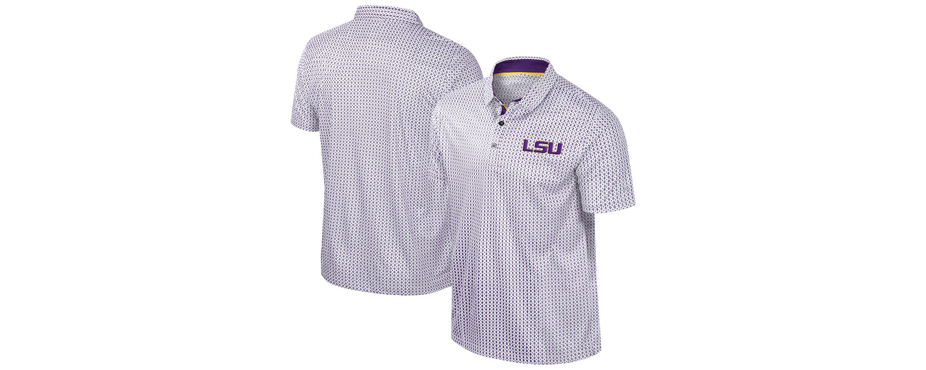 NCAA LSU Tigers Big & Tall Marty Rival Polo