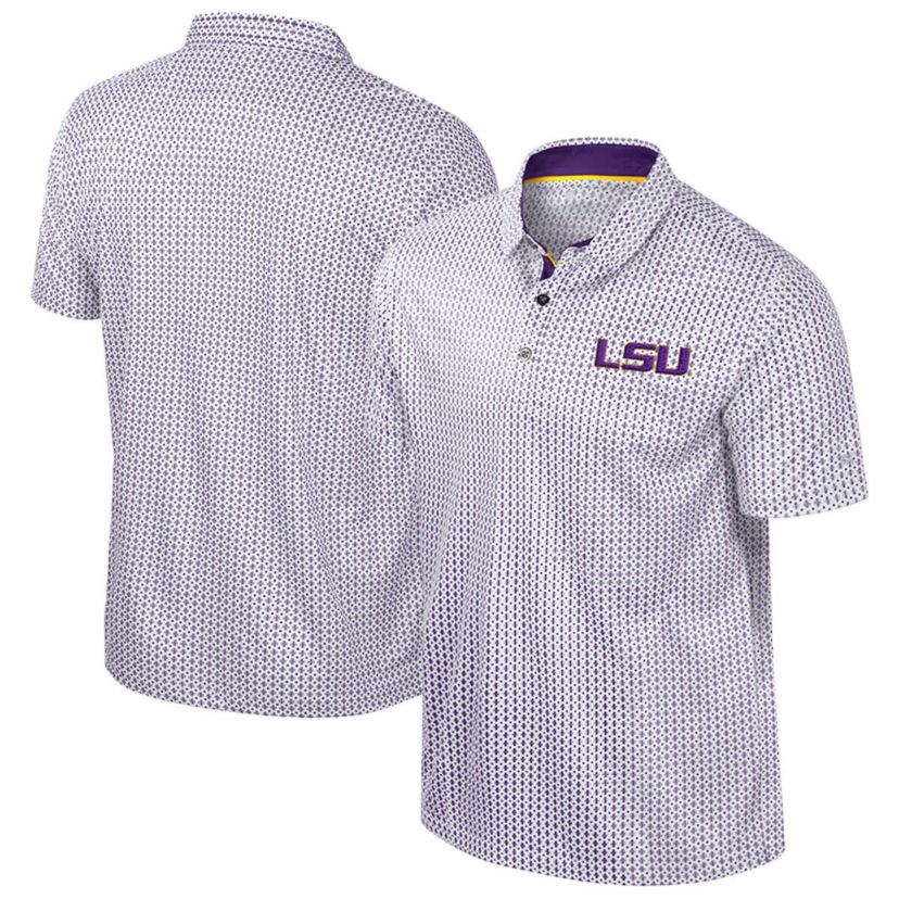 NCAA LSU Tigers Big & Tall Marty Rival Polo