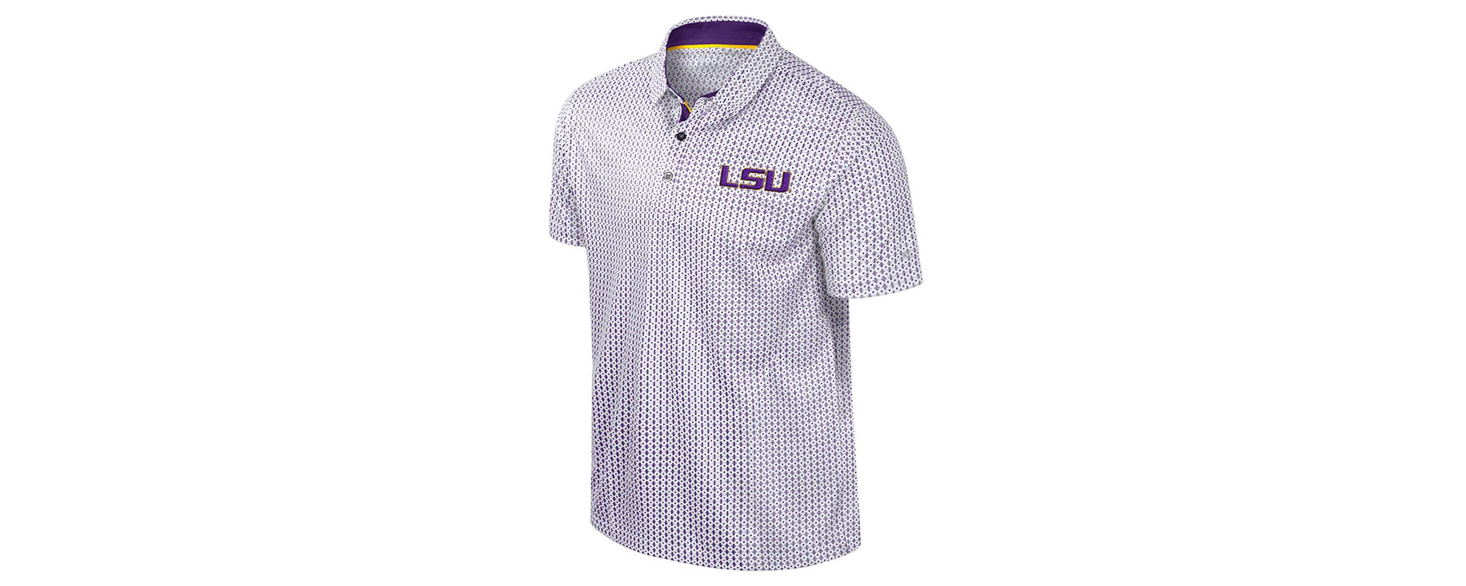 NCAA LSU Tigers Big & Tall Marty Rival Polo