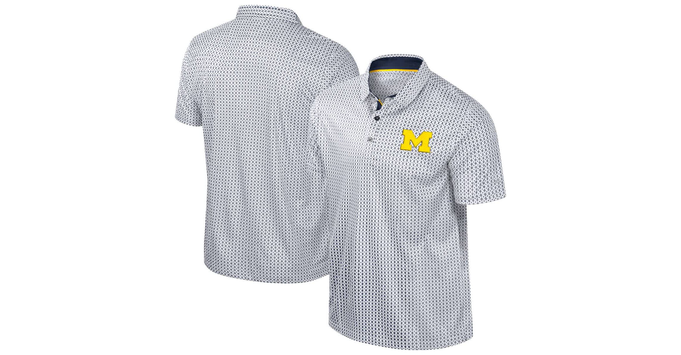 NCAA Michigan Wolverines Big & Tall Marty Rival Polo