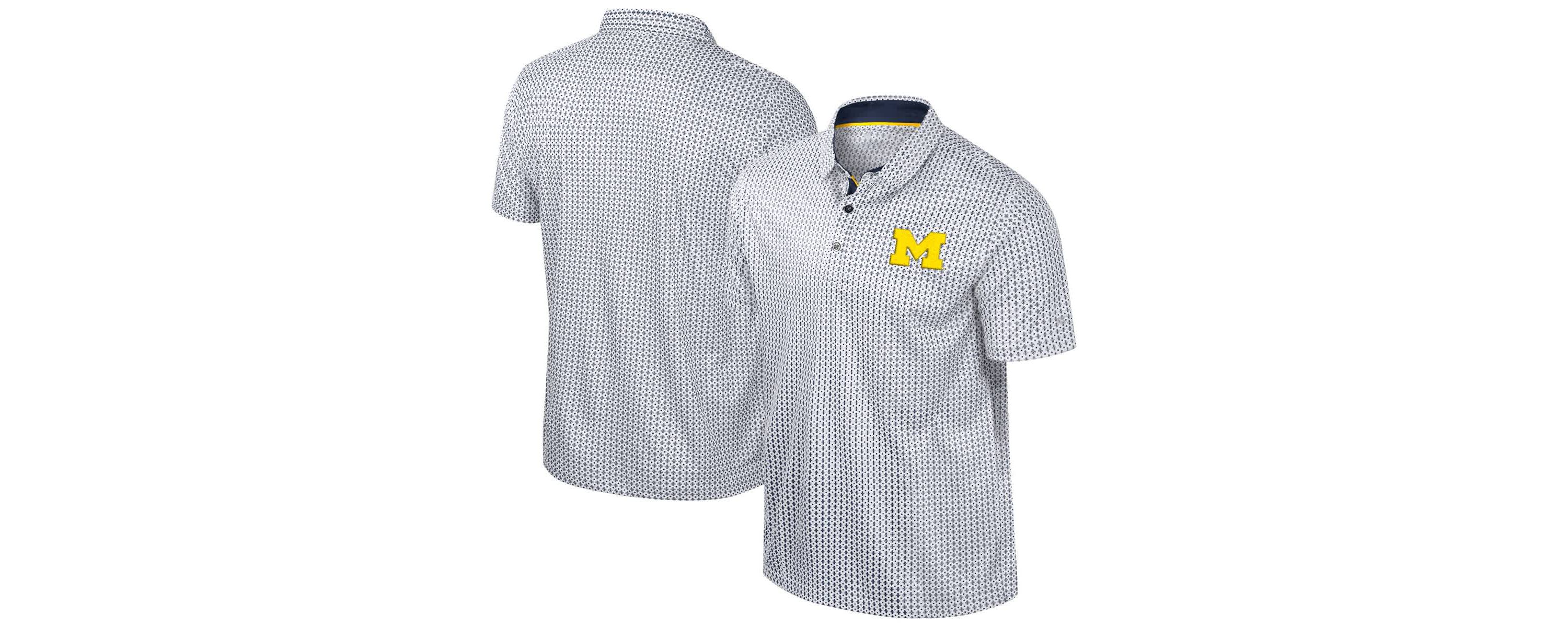 NCAA Michigan Wolverines Big & Tall Marty Rival Polo