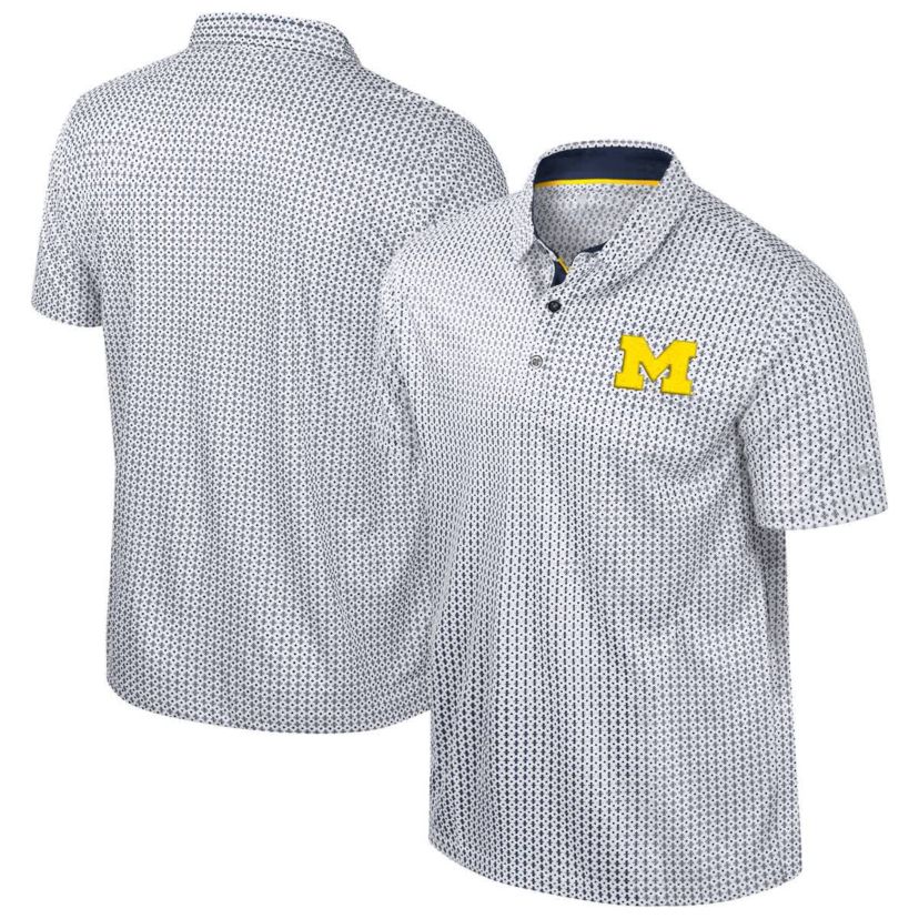 NCAA Michigan Wolverines Big & Tall Marty Rival Polo