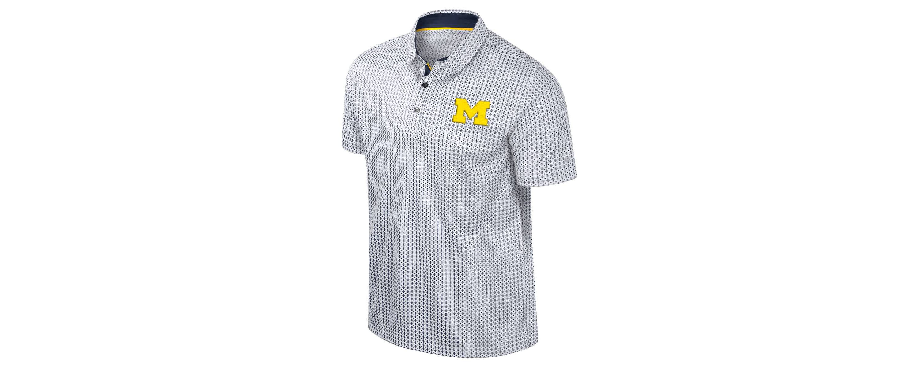 NCAA Michigan Wolverines Big & Tall Marty Rival Polo