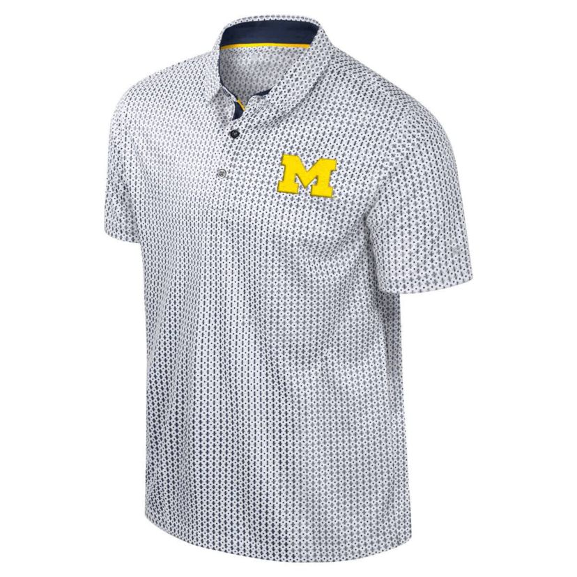 NCAA Michigan Wolverines Big & Tall Marty Rival Polo