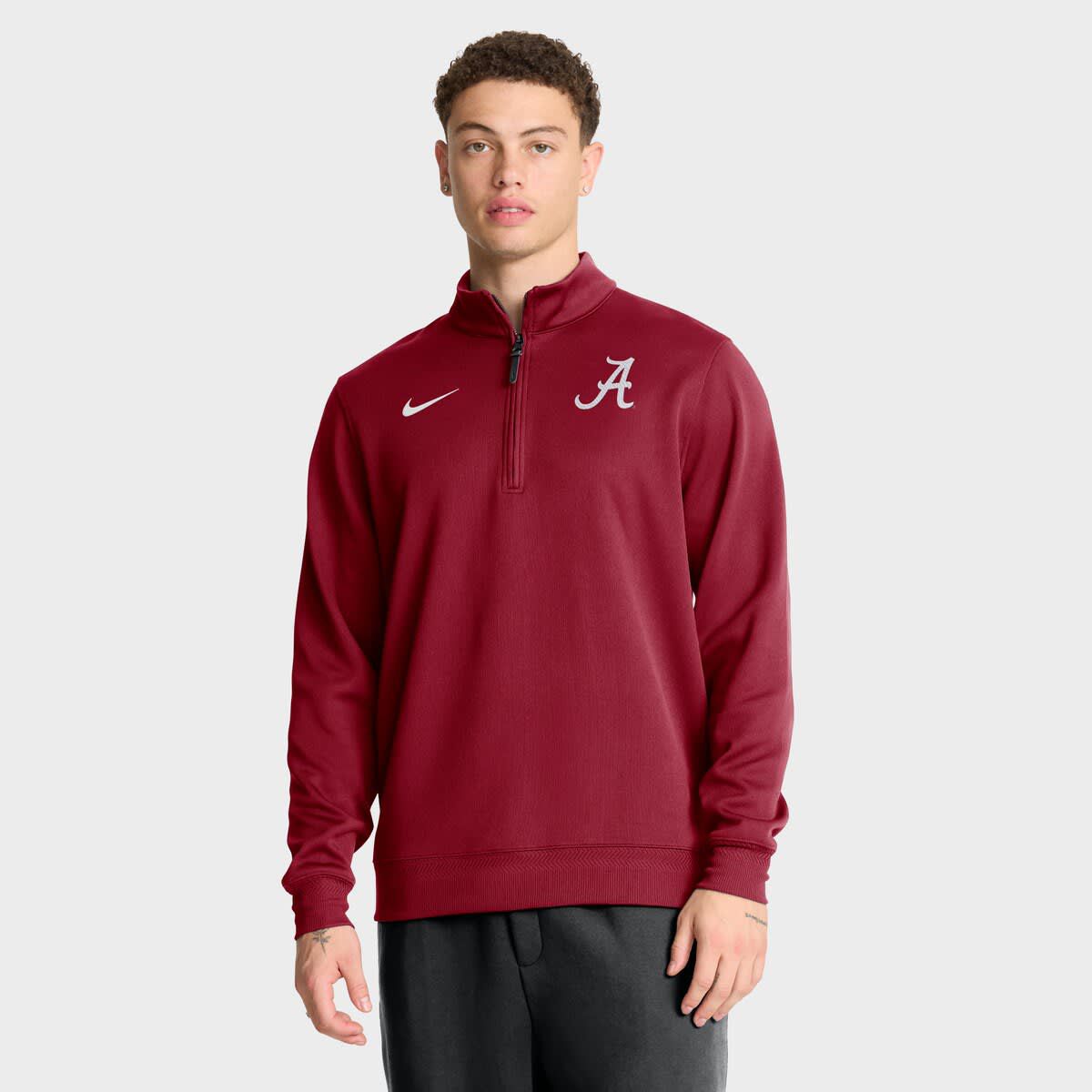 Alabama Crimson Tide NCAA Nike Alabama Tide 2025 Coaches Premium Dri-FIT Half-Zip Pullover