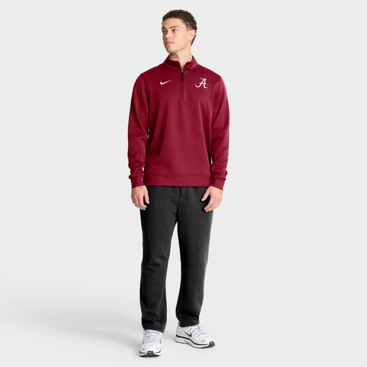 Alabama Crimson Tide NCAA Nike Alabama Tide 2025 Coaches Premium Dri-FIT Half-Zip Pullover
