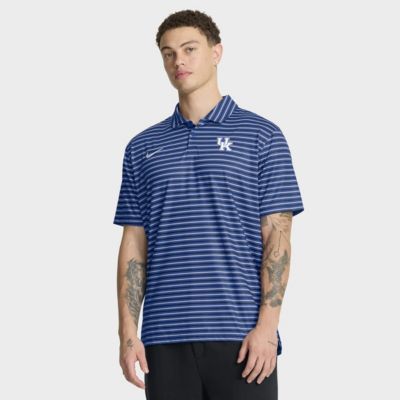 Men's NCAA Nike Kentucky Wildcats 2025 Coaches Premium Tour Stripe Dri-FIT Polo, 2XL