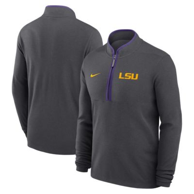 Men's NCAA Nike LSU Tigers Courtside Victory Dri-FIT Half-Zip Pullover