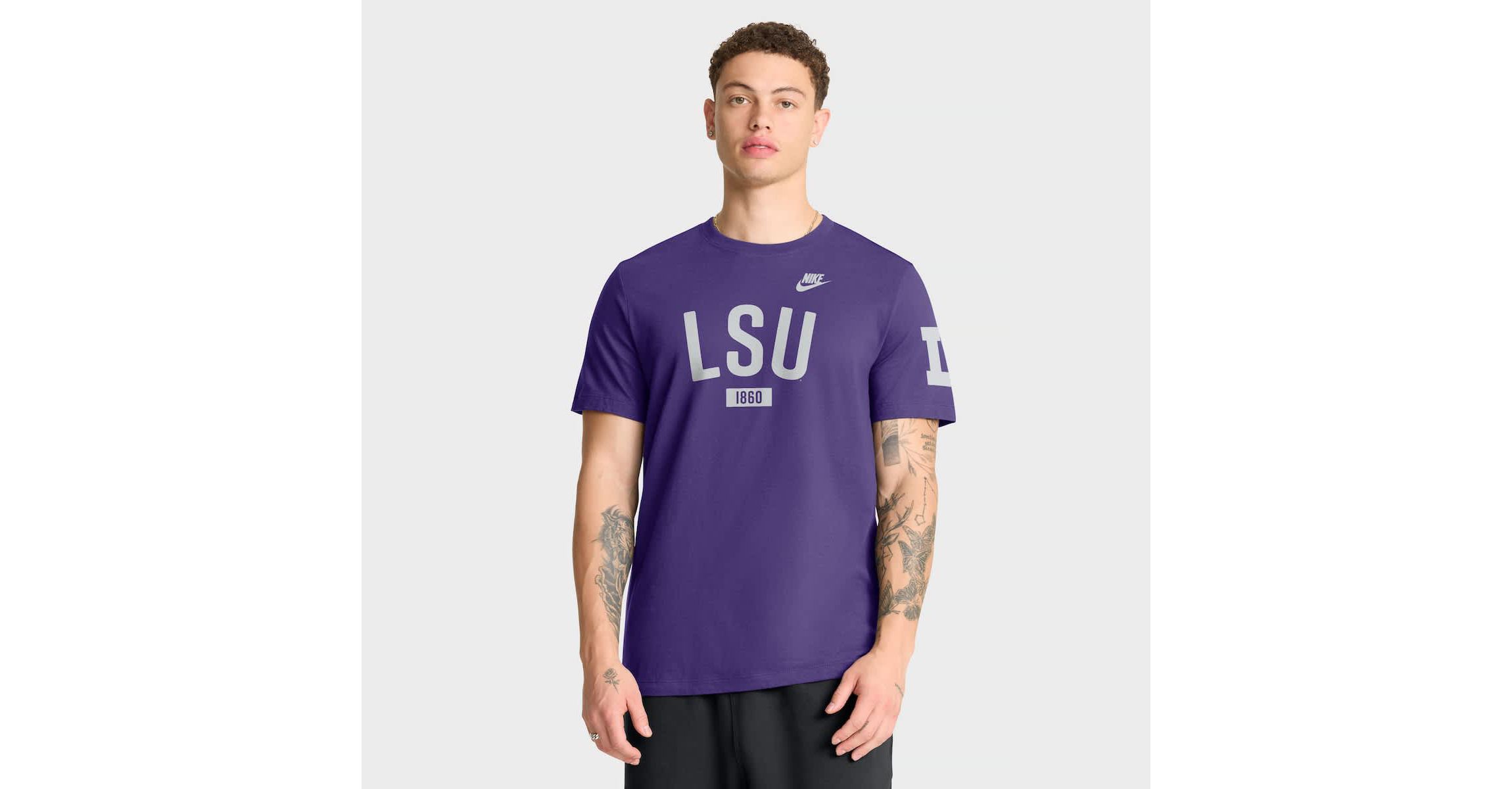 NCAA Nike LSU Tigers Legacy Arch T-Shirt