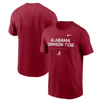 Mens Alabama Crimson Tide NCAA Nike Alabama Tide 2025 Courtside Basketball Performance TShirt