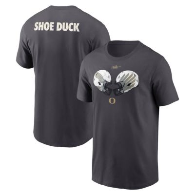 Men's NCAA Nike Oregon Ducks Shoe Duck Unstoppable Force Dri-FIT T-Shirt, XL