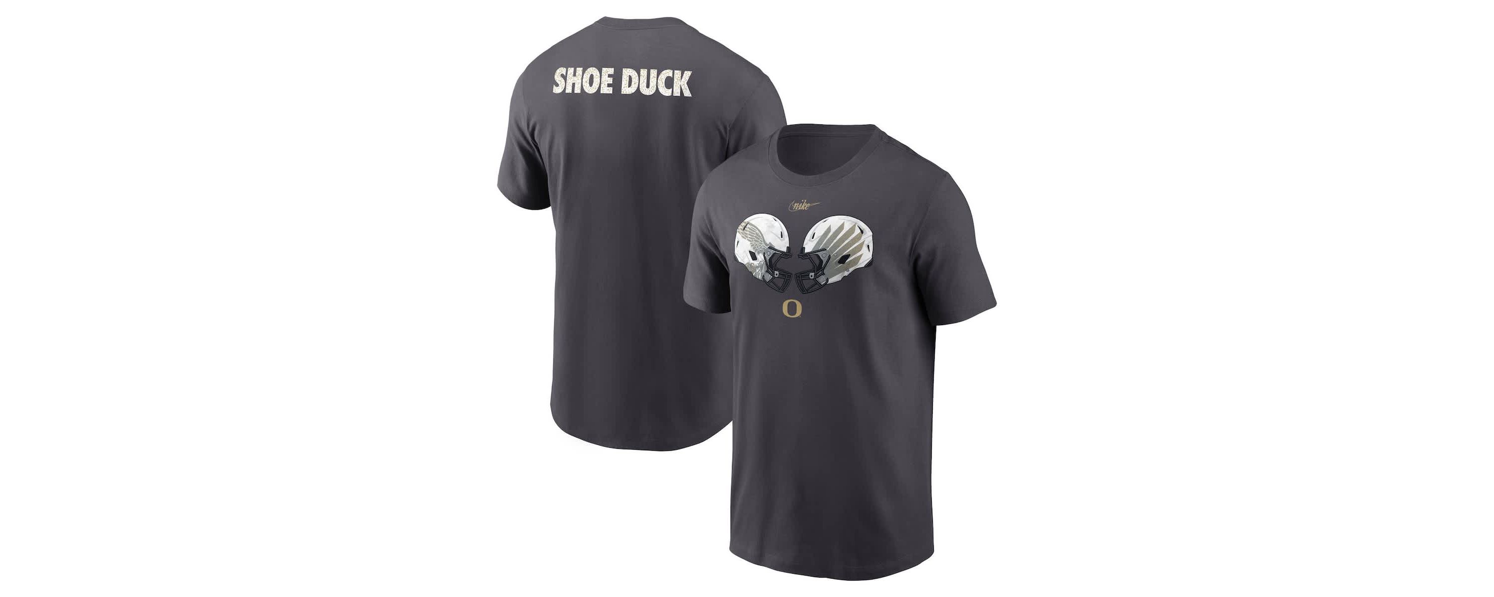 NCAA Nike Oregon Ducks Shoe Duck Unstoppable Force Dri-FIT T-Shirt