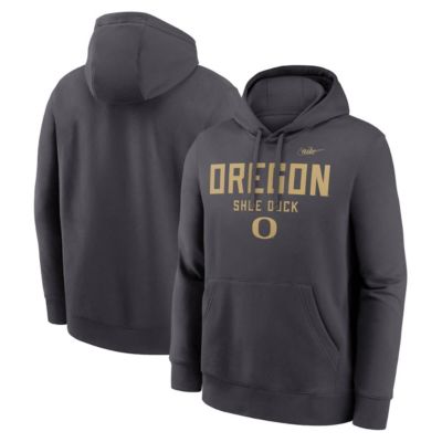 Men's NCAA Nike Oregon Ducks Shoe Duck Club Fleece Hoodie, Medium